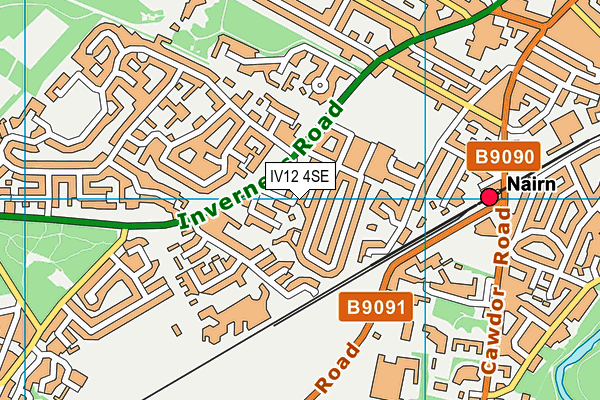 IV12 4SE map - OS VectorMap District (Ordnance Survey)