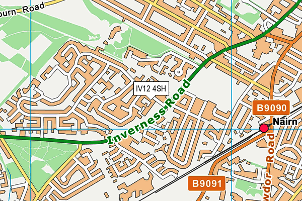 IV12 4SH map - OS VectorMap District (Ordnance Survey)