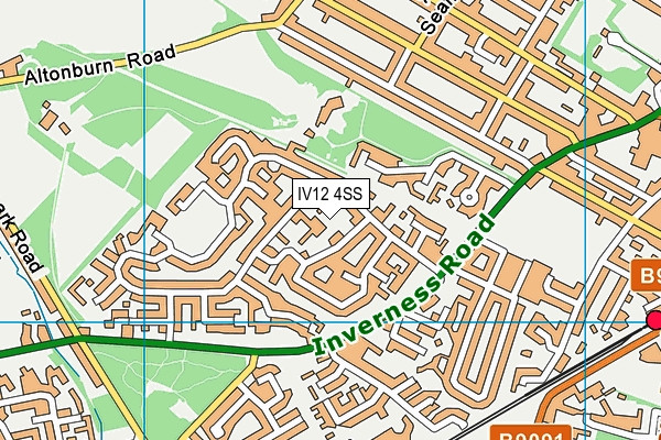 IV12 4SS map - OS VectorMap District (Ordnance Survey)