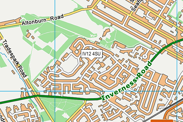 IV12 4SU map - OS VectorMap District (Ordnance Survey)