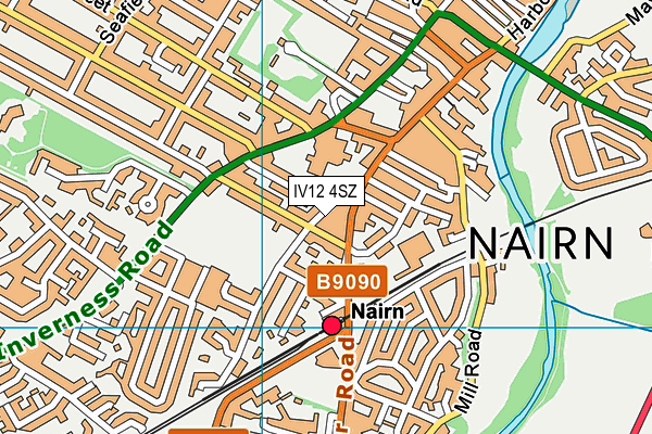 IV12 4SZ map - OS VectorMap District (Ordnance Survey)