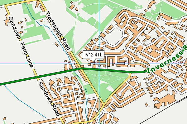 IV12 4TL map - OS VectorMap District (Ordnance Survey)