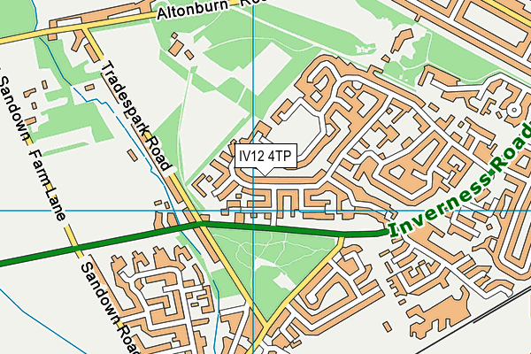 IV12 4TP map - OS VectorMap District (Ordnance Survey)