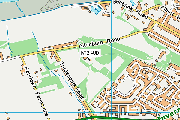 IV12 4UD map - OS VectorMap District (Ordnance Survey)