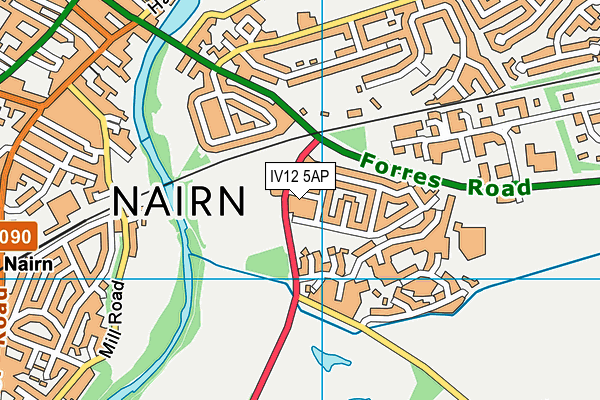 IV12 5AP map - OS VectorMap District (Ordnance Survey)