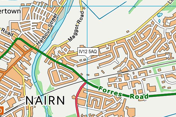 IV12 5AQ map - OS VectorMap District (Ordnance Survey)