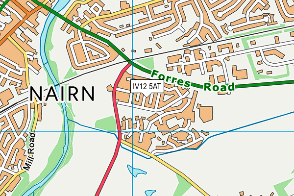 IV12 5AT map - OS VectorMap District (Ordnance Survey)