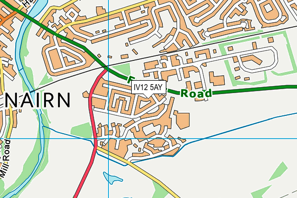 IV12 5AY map - OS VectorMap District (Ordnance Survey)