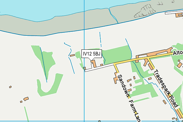 IV12 5BJ map - OS VectorMap District (Ordnance Survey)