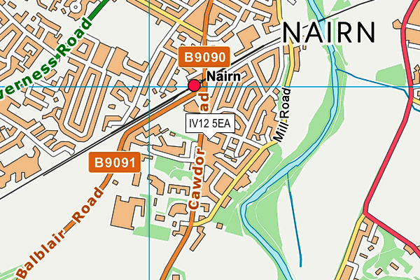 IV12 5EA map - OS VectorMap District (Ordnance Survey)