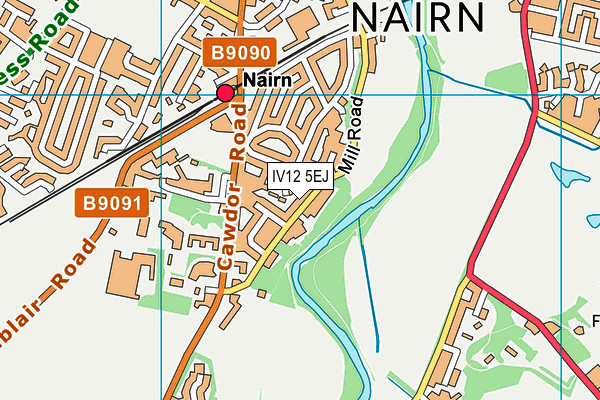 IV12 5EJ map - OS VectorMap District (Ordnance Survey)