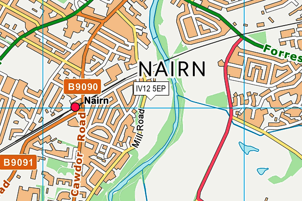 IV12 5EP map - OS VectorMap District (Ordnance Survey)