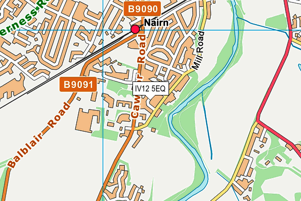 IV12 5EQ map - OS VectorMap District (Ordnance Survey)