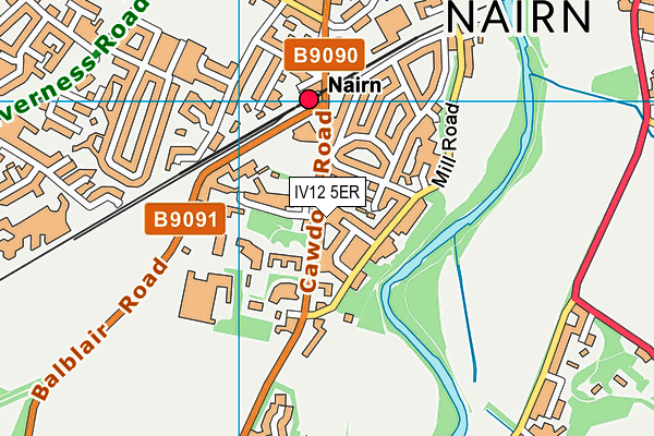 IV12 5ER map - OS VectorMap District (Ordnance Survey)