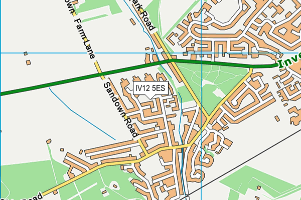 IV12 5ES map - OS VectorMap District (Ordnance Survey)