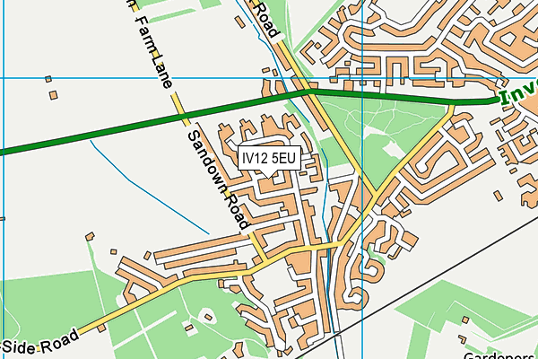 IV12 5EU map - OS VectorMap District (Ordnance Survey)