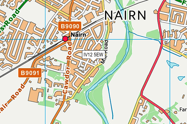 IV12 5EW map - OS VectorMap District (Ordnance Survey)