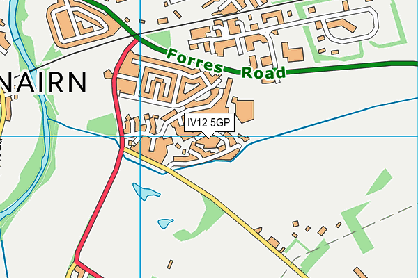 IV12 5GP map - OS VectorMap District (Ordnance Survey)