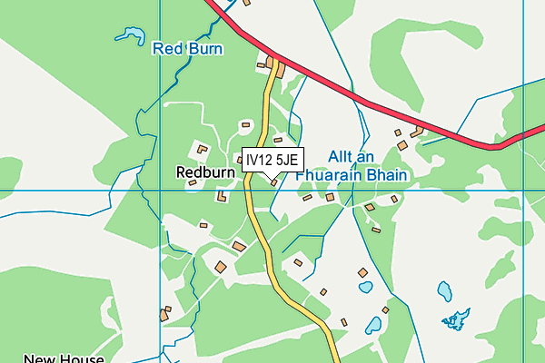 IV12 5JE map - OS VectorMap District (Ordnance Survey)