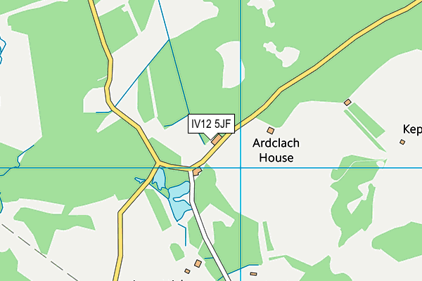 IV12 5JF map - OS VectorMap District (Ordnance Survey)