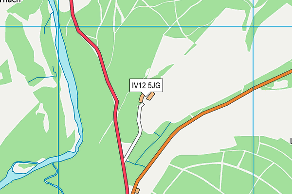 IV12 5JG map - OS VectorMap District (Ordnance Survey)