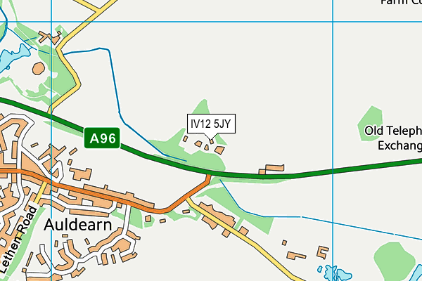 IV12 5JY map - OS VectorMap District (Ordnance Survey)