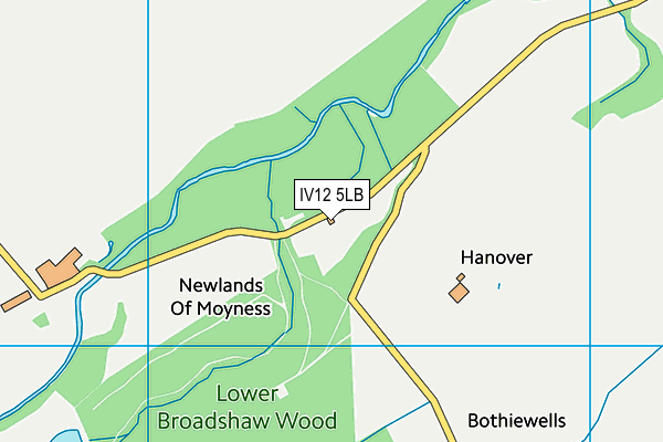 IV12 5LB map - OS VectorMap District (Ordnance Survey)