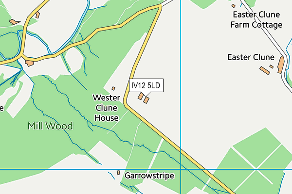 IV12 5LD map - OS VectorMap District (Ordnance Survey)