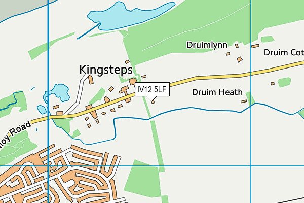 IV12 5LF map - OS VectorMap District (Ordnance Survey)