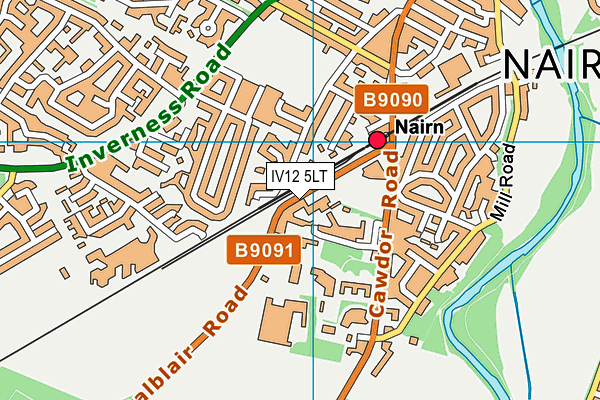 IV12 5LT map - OS VectorMap District (Ordnance Survey)