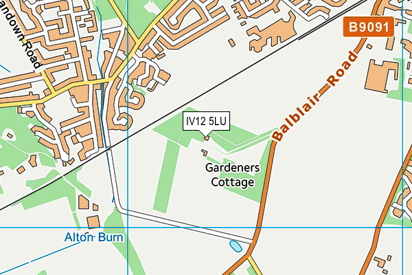 IV12 5LU map - OS VectorMap District (Ordnance Survey)