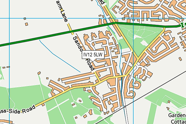 IV12 5LW map - OS VectorMap District (Ordnance Survey)