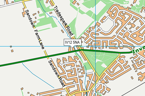 IV12 5NA map - OS VectorMap District (Ordnance Survey)