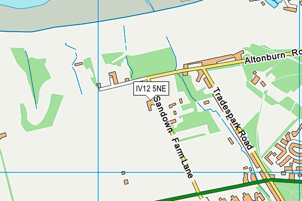 IV12 5NE map - OS VectorMap District (Ordnance Survey)