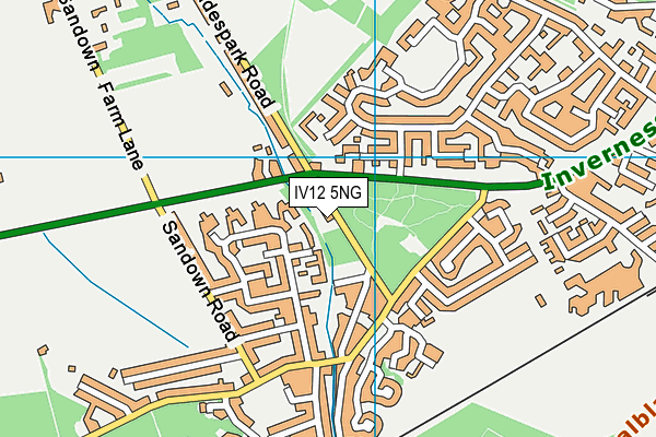 IV12 5NG map - OS VectorMap District (Ordnance Survey)