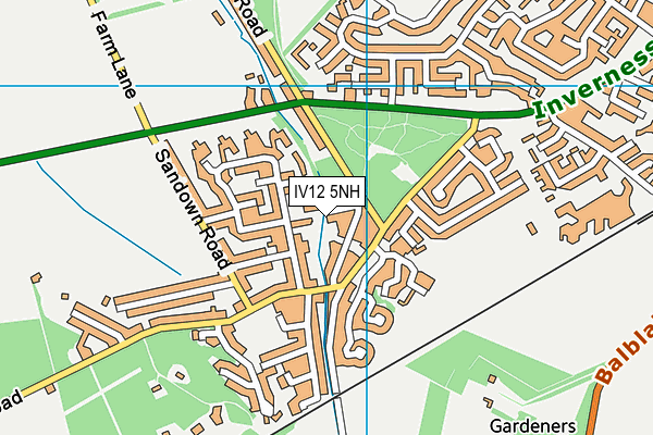 IV12 5NH map - OS VectorMap District (Ordnance Survey)