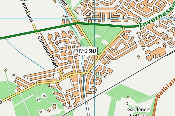 IV12 5NJ map - OS VectorMap District (Ordnance Survey)