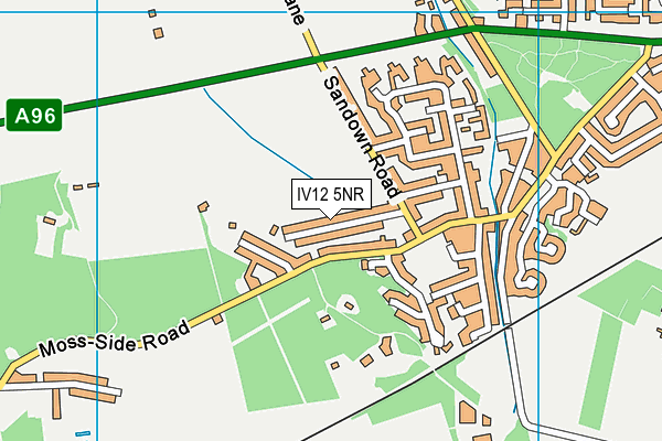 IV12 5NR map - OS VectorMap District (Ordnance Survey)