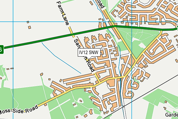 IV12 5NW map - OS VectorMap District (Ordnance Survey)