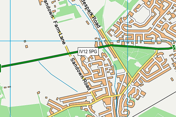 IV12 5PG map - OS VectorMap District (Ordnance Survey)