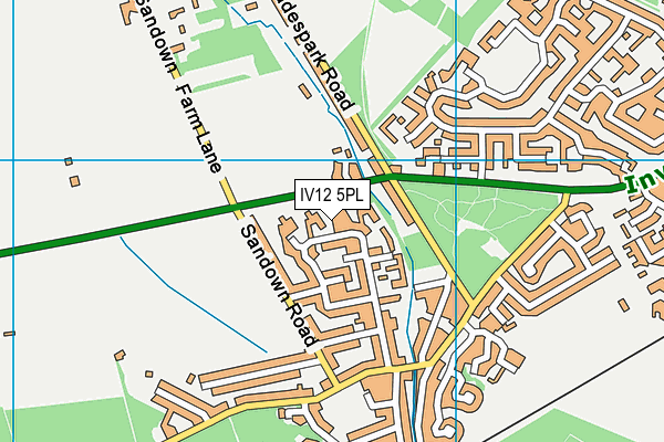 IV12 5PL map - OS VectorMap District (Ordnance Survey)