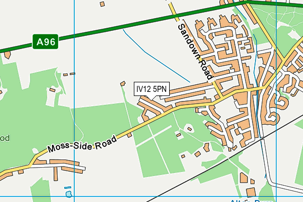 IV12 5PN map - OS VectorMap District (Ordnance Survey)