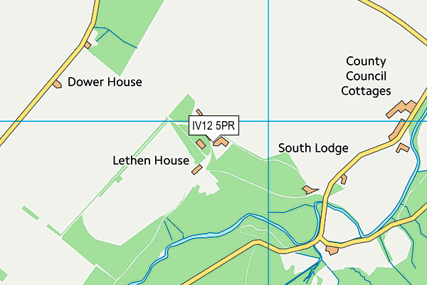 IV12 5PR map - OS VectorMap District (Ordnance Survey)