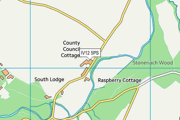 IV12 5PS map - OS VectorMap District (Ordnance Survey)