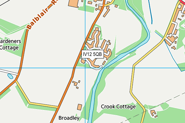 IV12 5QB map - OS VectorMap District (Ordnance Survey)