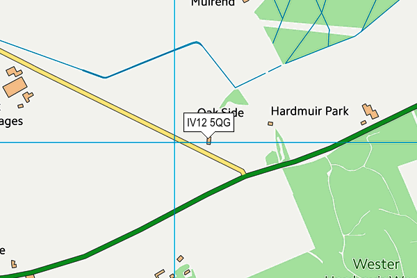 IV12 5QG map - OS VectorMap District (Ordnance Survey)