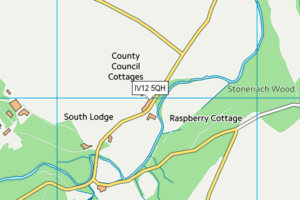 IV12 5QH map - OS VectorMap District (Ordnance Survey)