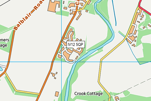 IV12 5QP map - OS VectorMap District (Ordnance Survey)