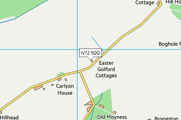 IV12 5QQ map - OS VectorMap District (Ordnance Survey)