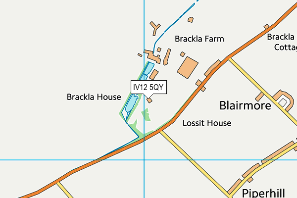 IV12 5QY map - OS VectorMap District (Ordnance Survey)